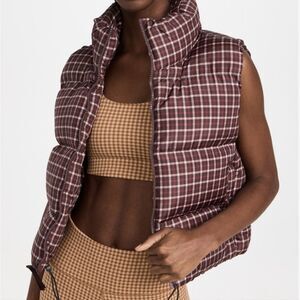 Madewell checkered plaid vest